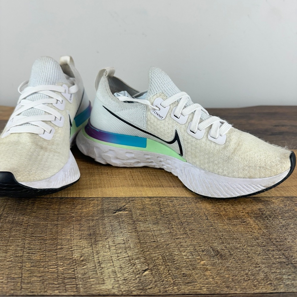 Nike React Infinity Run Flyknit Iced Lilac Shoes CD4372-102 Women's Size 7 US